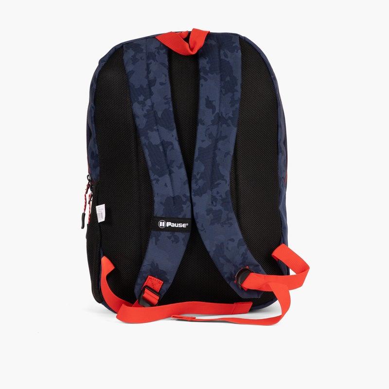 PAUSE Navy Graphic Print Backpack for Boys - Image 3